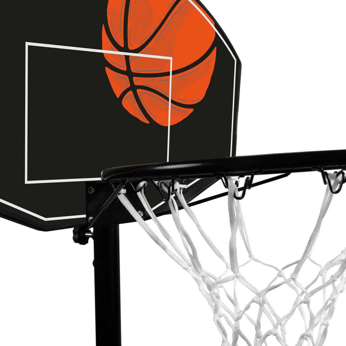 Panier de basket intérieur/extérieur sur pied hauteur réglable 240 à 305 cm*IDMarket Best