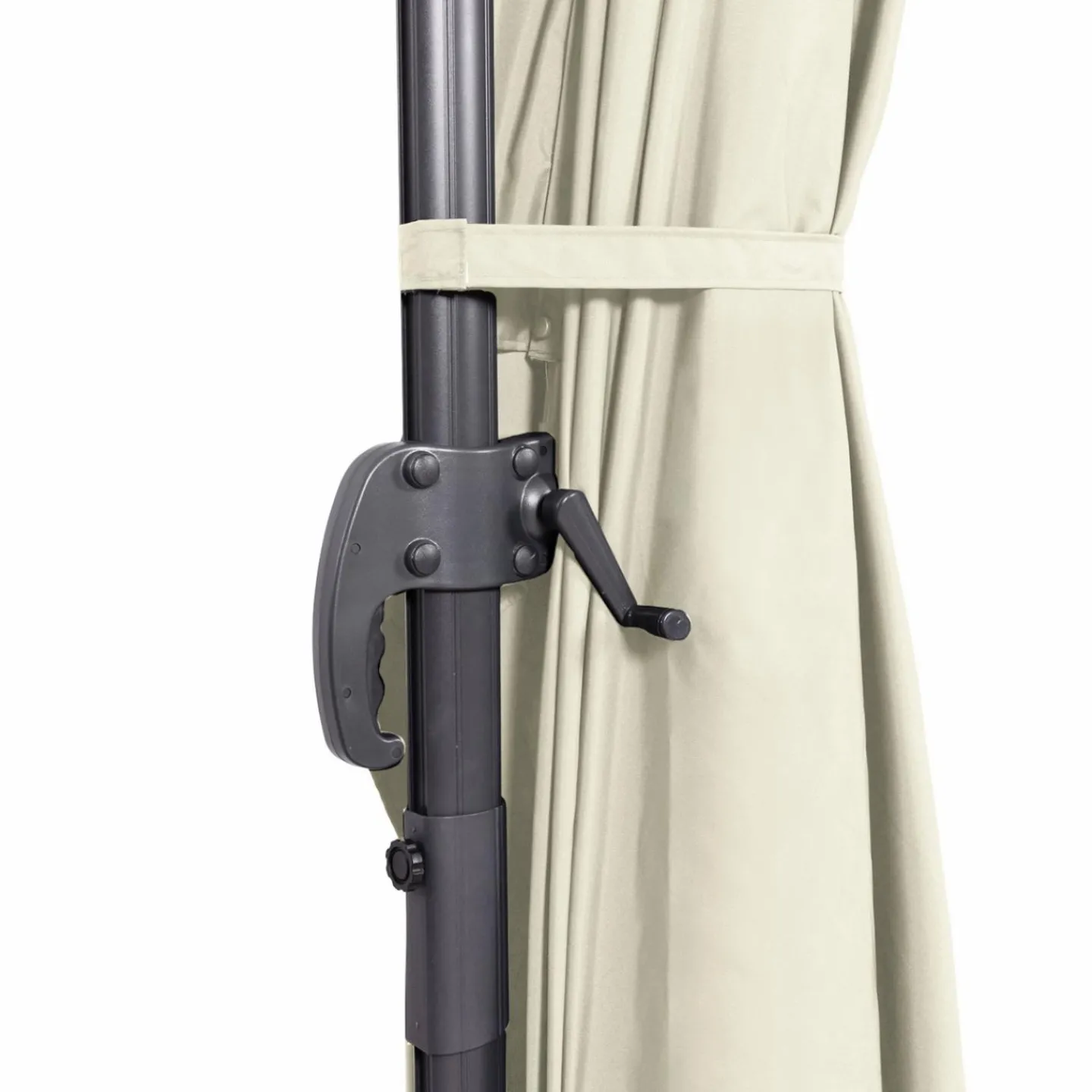 Parasol déporté 3x4 m écru*IDMarket Clearance
