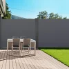 Paravent double rétractable 180 x 800 cm gris anthracite*IDMarket Outlet