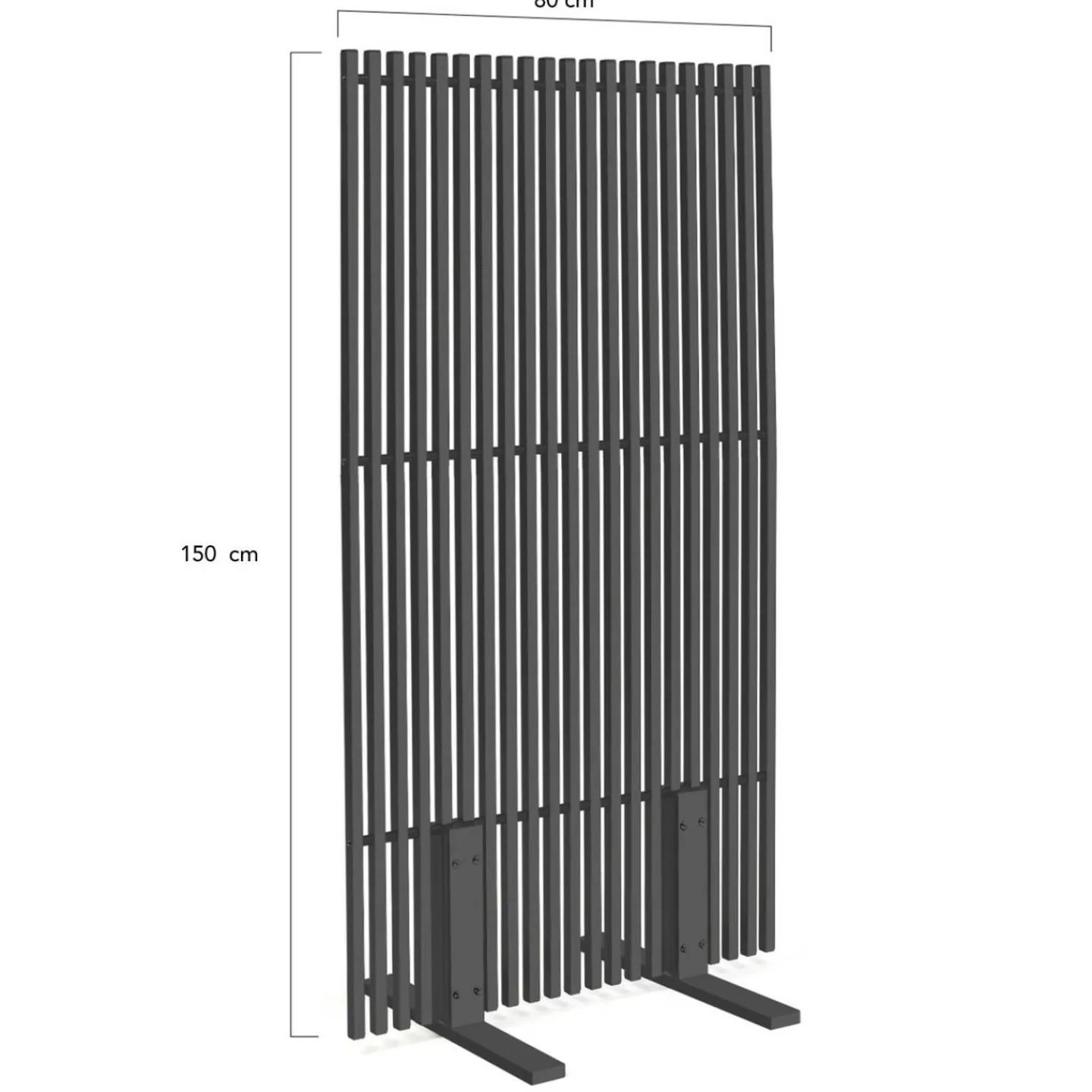 Paravent extérieur ajouré 150x80 cm claustra extérieur gris anthracite*IDMarket New
