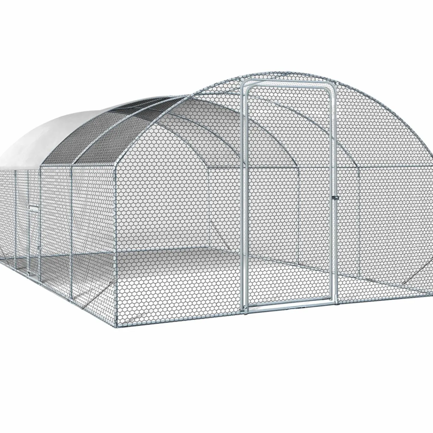 Parc à poules grillagé 15 m²*IDMarket Hot