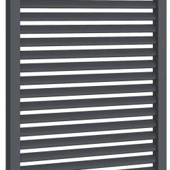 Pergola persienne 3x4M gris anthracite avec toit rétractable et 4 pans modulables*IDMarket New