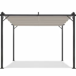 Pergola toit rétractable taupe 3x4 M*IDMarket Best