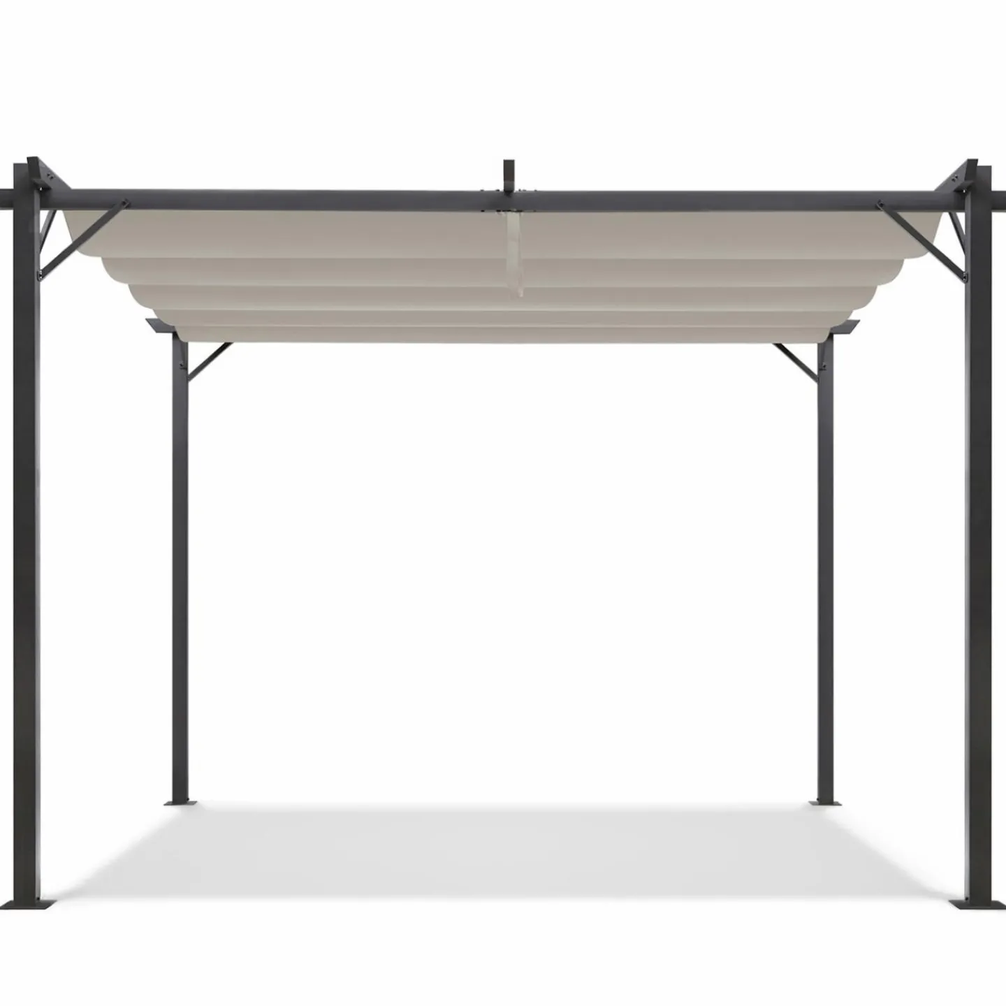 Pergola toit rétractable taupe 3x4 M*IDMarket Best