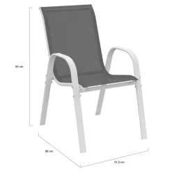 Salon de jardin avec table en verre trempé et 12 chaises*IDMarket Hot
