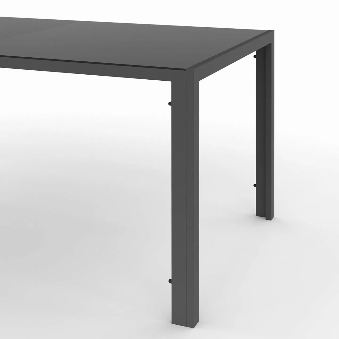 Salon de jardin mix color bleu, gris et noir table 190 cm et 8 chaises empilables*IDMarket