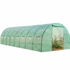 Serre de jardin 24 m² tunnel 8x3 m*IDMarket