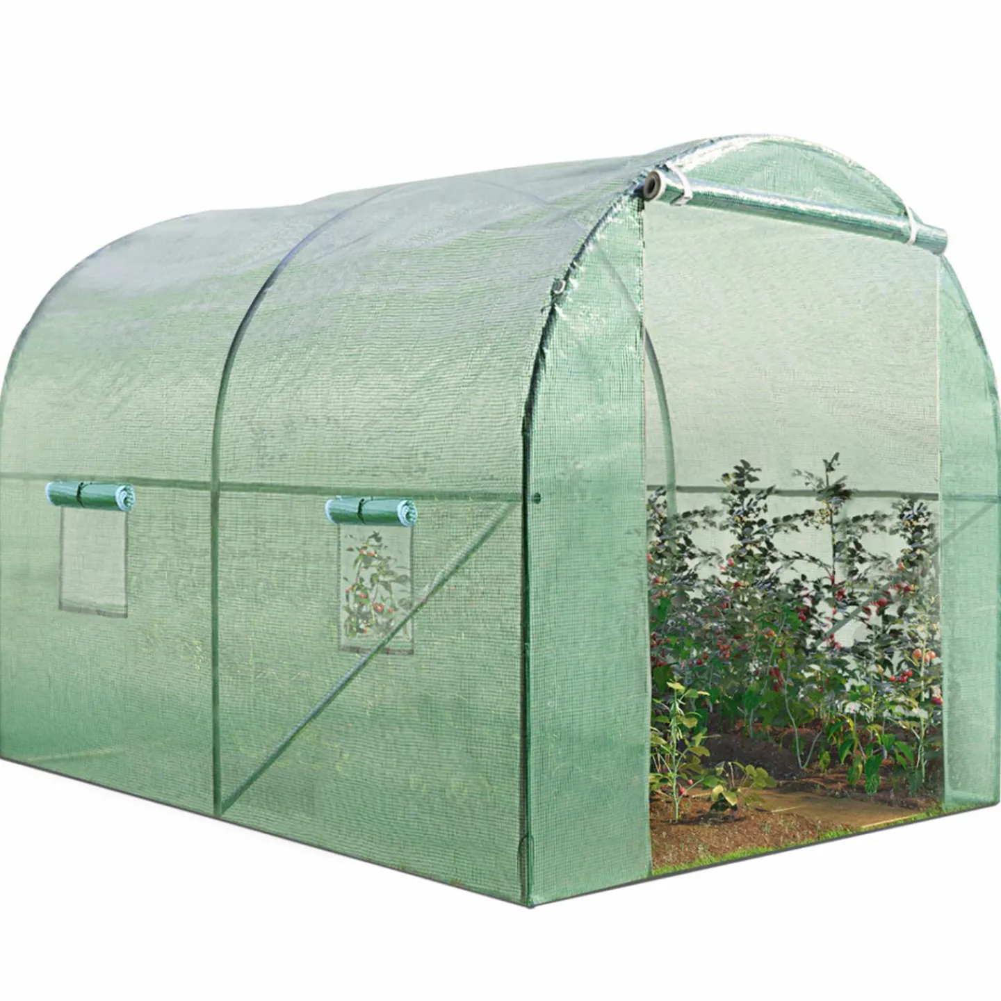 Serre de jardin verte 6 m² 3 x 2 m*IDMarket Sale