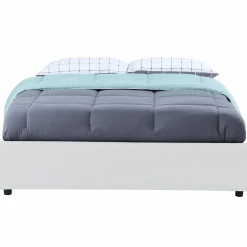 Sommier coffre de rangement 160x200 cm blanc*IDMarket Outlet