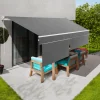 Store banne 3x2 m enroulable gris anthracite*IDMarket Discount