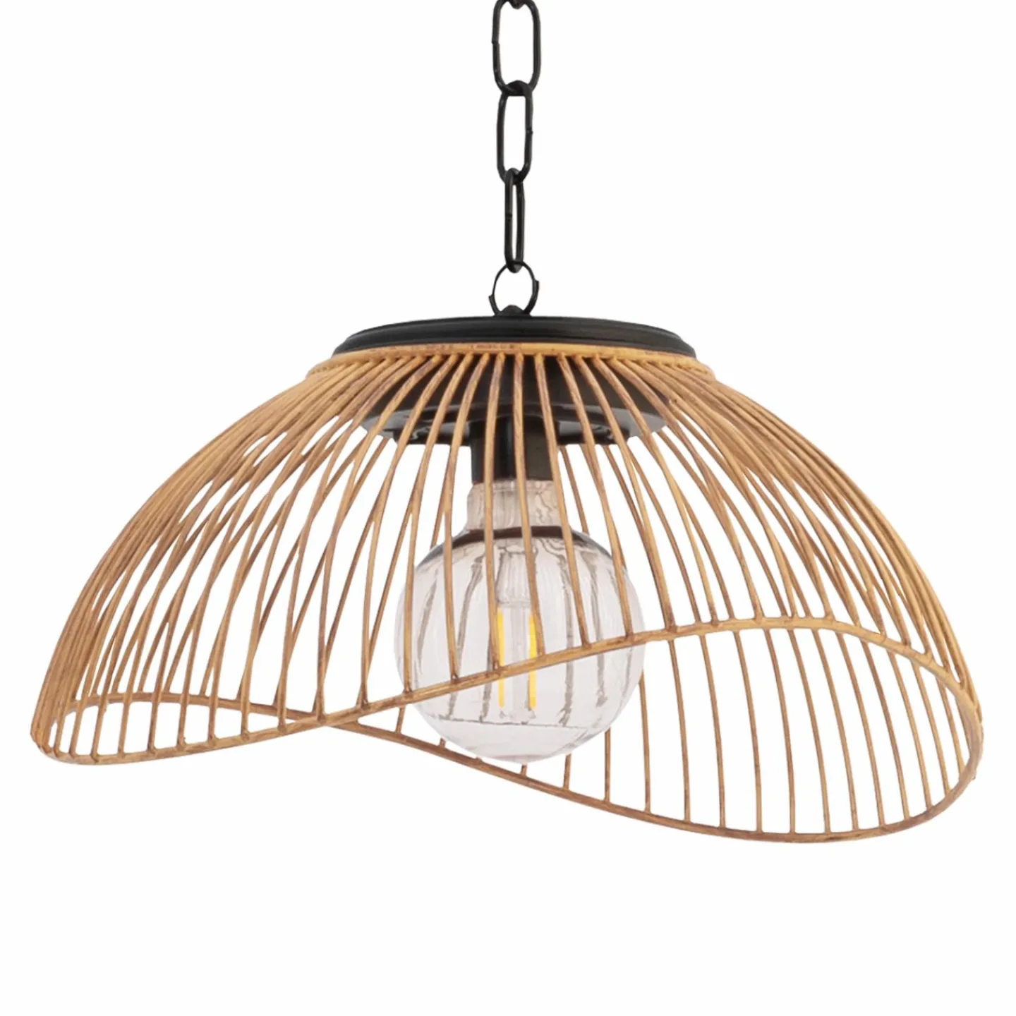 Suspension solaire extérieur métal et effet rotin*IDMarket Discount