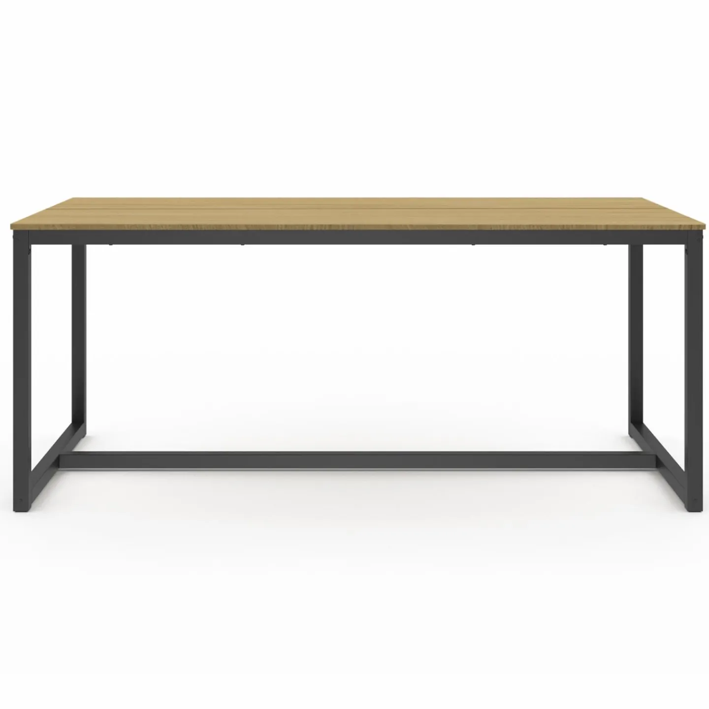 Table à manger bois et métal noir 180 cm*IDMarket Clearance