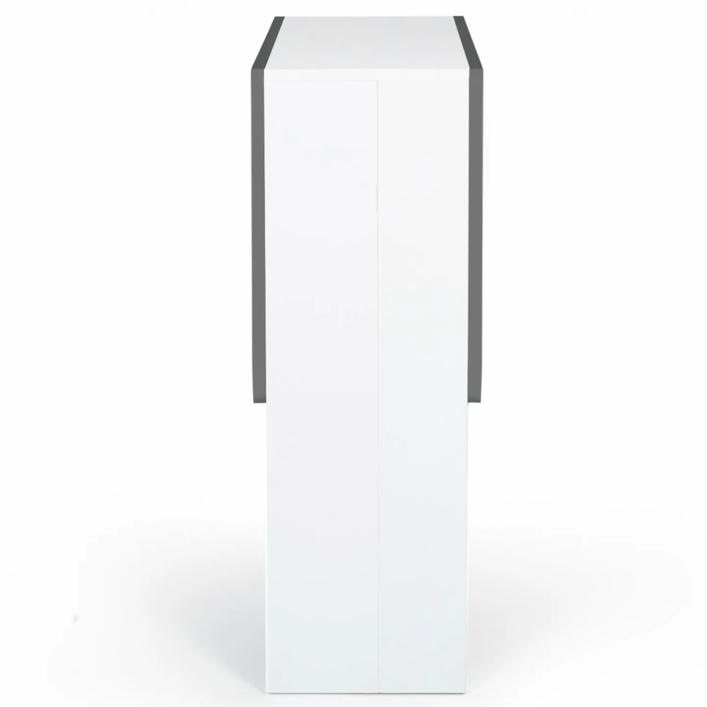 Table console blanche et grise en bois*IDMarket
