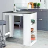Table de bar haute 2 à 4 personnes avec rangement*IDMarket