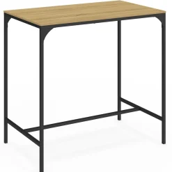 Table mange-debout style industriel avec 2 tabourets*IDMarket New