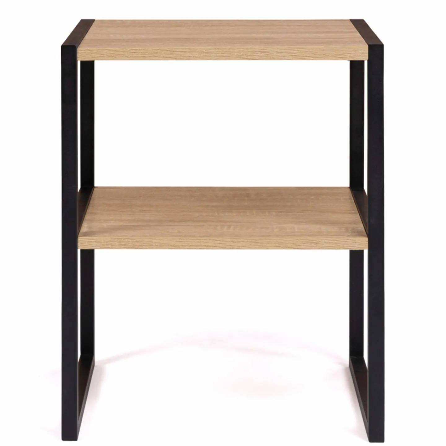 Tables de nuit industrielles bois et métal noir*IDMarket Hot