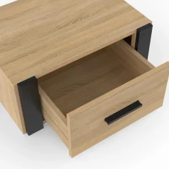 Tables de nuit suspendues industrielles avec tiroir et étagère*IDMarket Clearance