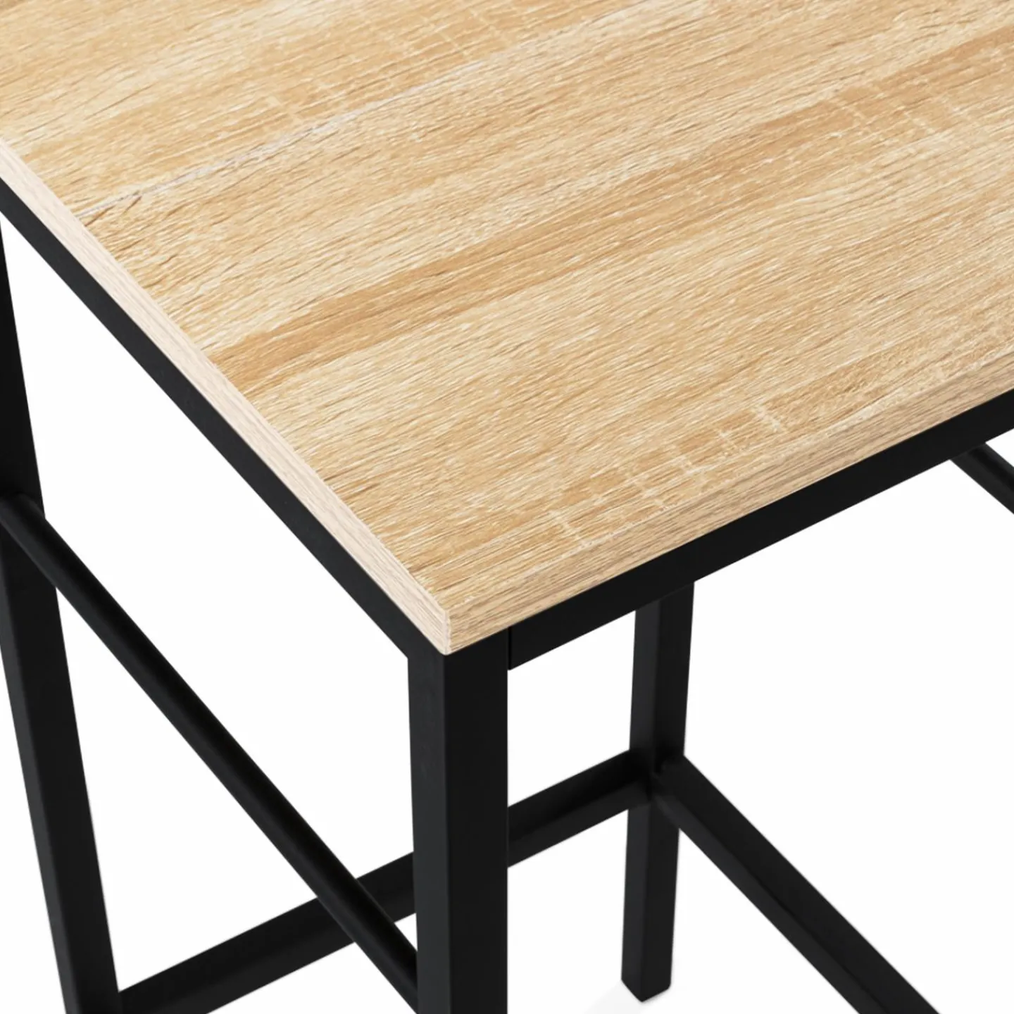 Tabourets de bar industriel métal et bois*IDMarket Discount