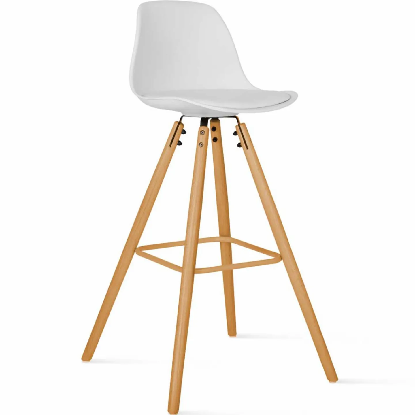 Tabourets de bar mix color gris, blanc et noir : lot de 4*IDMarket Online