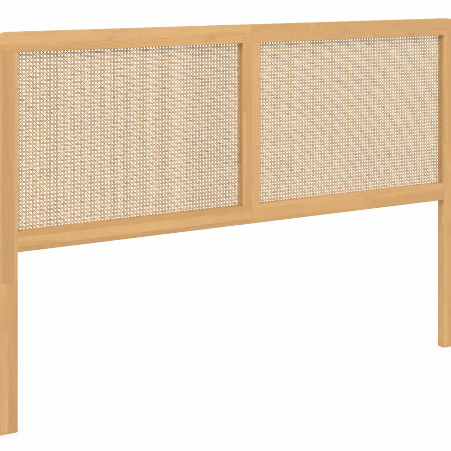 Tête de lit aspect cannage et bois 160 cm*IDMarket Discount